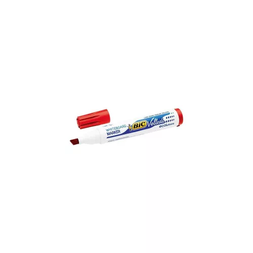 Flipchart- és táblamarker, 1,1-5,6 mm, vágott, BIC "Velleda ecolutions", piros