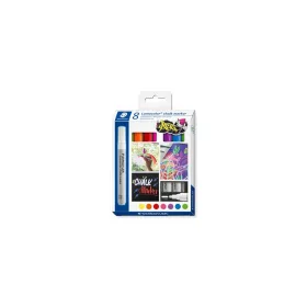   Krétamarker készlet, 2,4 mm, kúpos, STAEDTLER "Lumocolor® 344", 8 különböző szín