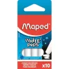 Táblakréta, MAPED, fehér - 10db