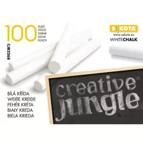 Táblakréta, kerek, SAKOTA, fehér - 100db