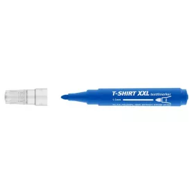   Textilmarker, 1-3 mm, kúpos, ICO "XXL T-Shirt", kék