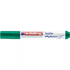 Textilmarker, 2-3 mm, kúpos, EDDING "4500", zöld