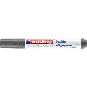   Textilmarker, 2-3 mm, kúpos, EDDING "4500", szürke