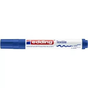 Textilmarker, 2-3 mm, kúpos, EDDING "4500", kék