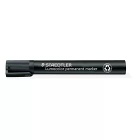   Alkoholos marker, 2-5 mm, vágott, STAEDTLER "Lumocolor® 350", fekete