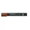 Alkoholos marker, 2-5 mm, vágott, STAEDTLER "Lumocolor® 350", barna