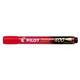   Alkoholos marker, 1,5-4 mm, vágott, PILOT "Permanent Marker 400", piros