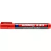 Alkoholos marker, 1-5 mm, vágott, EDDING "330", piros