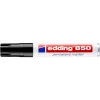 Alkoholos marker, 5-16 mm, vágott, EDDING "850", fekete
