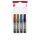 Alkoholos marker készlet, 1-4 mm, vágott, ICO "Permanent 12", 4 különböző szín