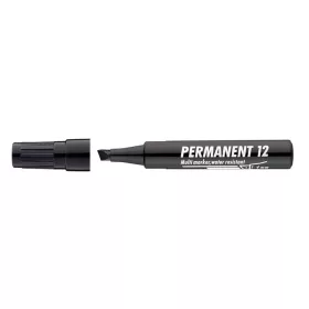   Alkoholos marker, 1-4 mm, vágott, ICO "Permanent 12", fekete