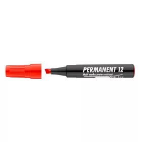   Alkoholos marker, 1-4 mm, vágott, ICO "Permanent 12", piros