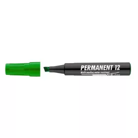   Alkoholos marker, 1-4 mm, vágott, ICO "Permanent 12", zöld
