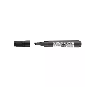   Alkoholos marker, 1-4 mm, vágott, ICO "Permanent 12 XXL", fekete