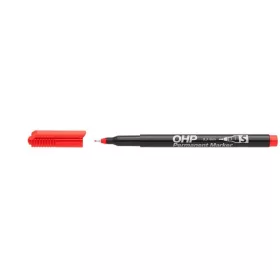 Alkoholos marker, OHP, 0,3 mm, S, ICO, piros