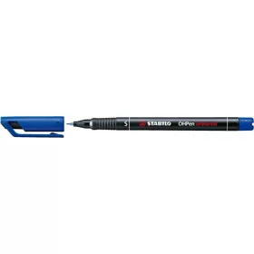 Alkoholos marker, 0,4 mm, STABILO "OHPen S", kék
