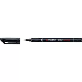   Alkoholos marker, 0,4 mm, STABILO "OHPen S", fekete