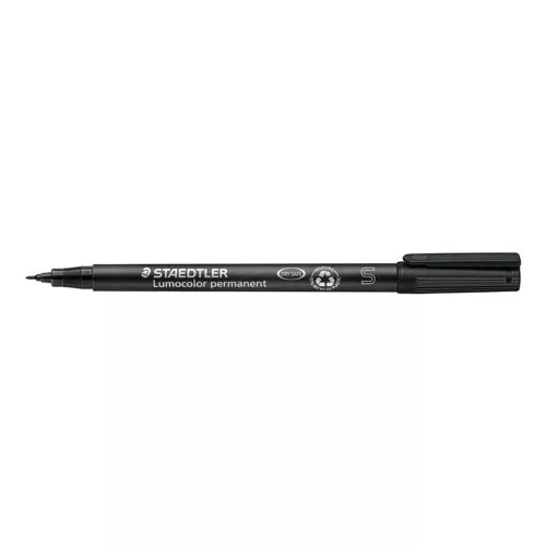 Alkoholos marker, OHP, 0,4 mm, STAEDTLER "Lumocolor® 313 S", fekete