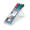 Alkoholos marker készlet, OHP, 0,6 mm, STAEDTLER "Lumocolor® 318 F", 4 különböző szín