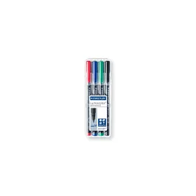   Alkoholos marker készlet, OHP, 1 mm, STAEDTLER "Lumocolor® 317 M", 4 különböző szín