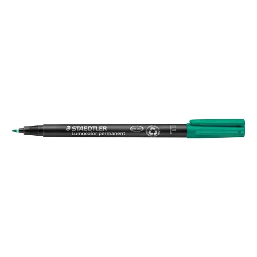 Alkoholos marker, OHP, 0,6 mm, STAEDTLER "Lumocolor® 318 F", zöld