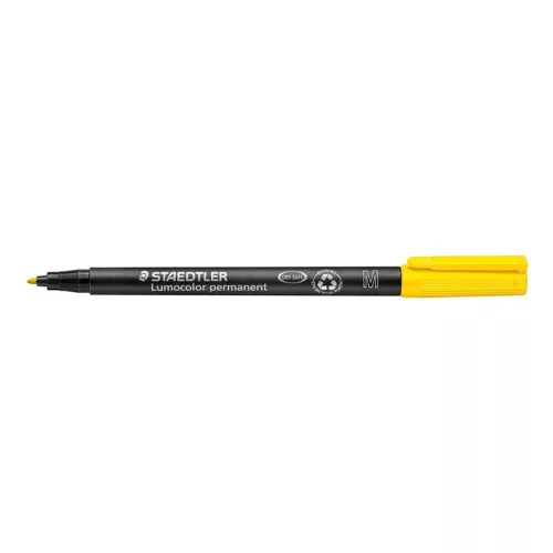 Alkoholos marker, OHP, 1 mm, STAEDTLER "Lumocolor® 317 M", sárga