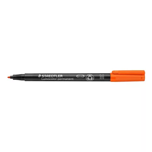 Alkoholos marker, OHP, 1 mm, STAEDTLER "Lumocolor® 317 M", narancssárga