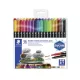 Alkoholos marker készlet, 0,5/3,0 mm, kétvégű, STAEDTLER "3187", 36 különböző szín