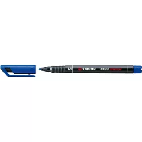 Alkoholos marker, 1 mm, STABILO "OHPen M", kék