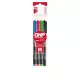 Alkoholos marker készlet, OHP, 1-1,5 mm, M, ICO, 4 különböző szín