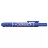 Alkoholos marker, 1,3 mm, nyomógombos, ZEBRA "Mckie Retractable", kék