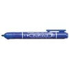 Alkoholos marker, 1,3 mm, nyomógombos, ZEBRA "Mckie Retractable", kék