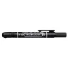 Alkoholos marker, 1,3 mm, nyomógombos, ZEBRA "Mckie Retractable", fekete