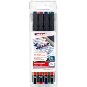  Alkoholos marker készlet, OHP, 0,3 mm, EDDING "140 S", 4 különböző szín