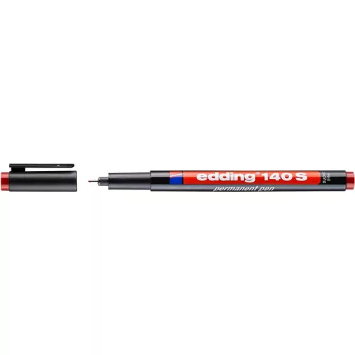Alkoholos marker, OHP, 0,3 mm, EDDING "140 S", piros