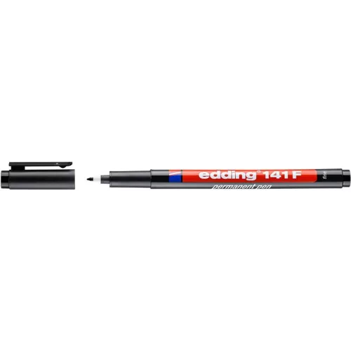 Alkoholos marker, OHP, 0,6 mm, EDDING "141 F", fekete