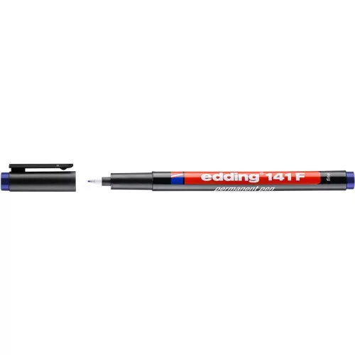Alkoholos marker, OHP, 0,6 mm, EDDING "141 F", kék