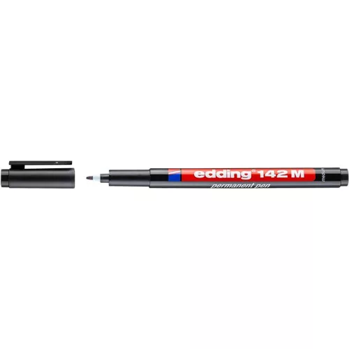 Alkoholos marker, OHP, 1 mm, EDDING "142 M", fekete