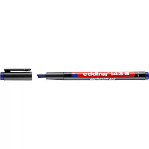 Alkoholos marker, OHP, 1 mm, EDDING "143 B", kék