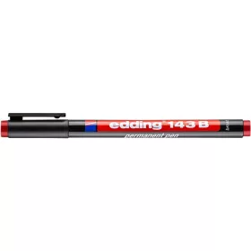 Alkoholos marker, OHP, 1 mm, EDDING "143 B", piros