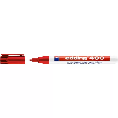 Alkoholos marker, 1 mm, EDDING "400", piros
