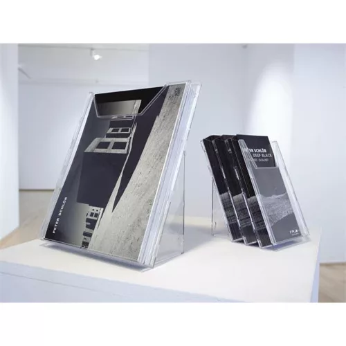 Prospektustartó, asztali és fali, A4, DURABLE "COMBIBOXX", áttetsző
