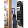 Prospektustartó, fali, álló, A4, DURABLE "FLEXIBOXX 12", fekete