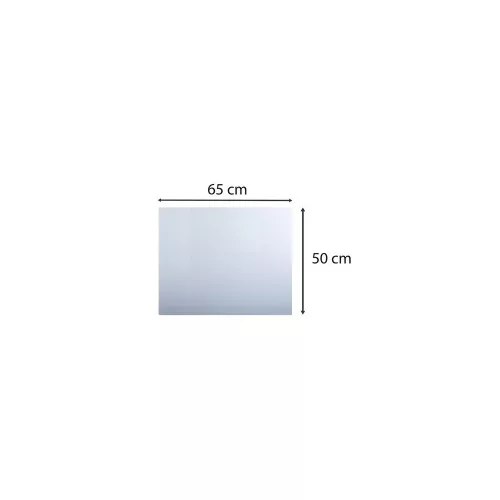 Könyökalátét, PVC, 500x650 mm, EXACOMPTA, áttetsző