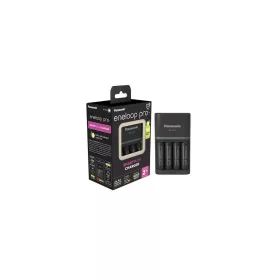   Elemtöltő, AA/AAA, 4x2500 mAh AA, gyorstöltő, PANASONIC "Eneloop Pro"