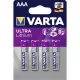 Elem, AAA mikro, 4 db, lítium, VARTA "Ultra Lithium"