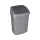Billenős szemetes, 25 l, CURVER "Swing top", ezüst/grafit