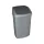 Billenős szemetes, 50 l, CURVER "Swing top", ezüst/grafit