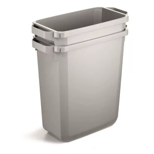 Szemetes, 60 l, műanyag, DURABLE "DURABIN ECO", szürke