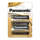 Elem, D góliát, 2 db, PANASONIC "Alkaline power"